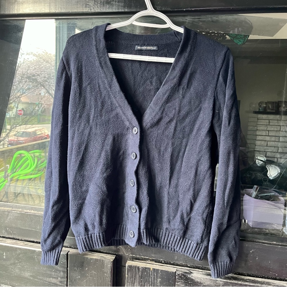 Brandy Melville Navy Blue Cardigan!